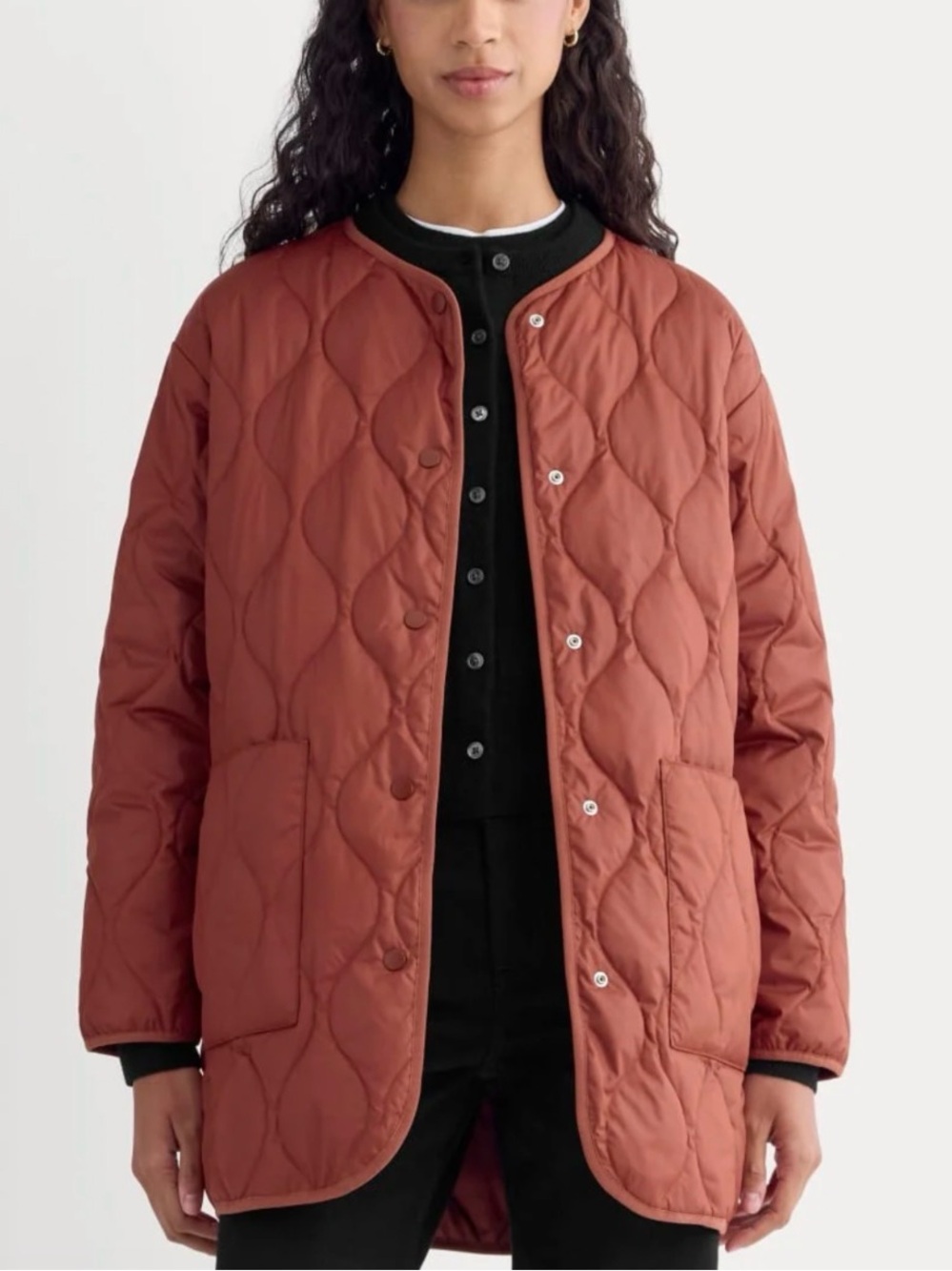 Everlane The Quilted Liner Merlot